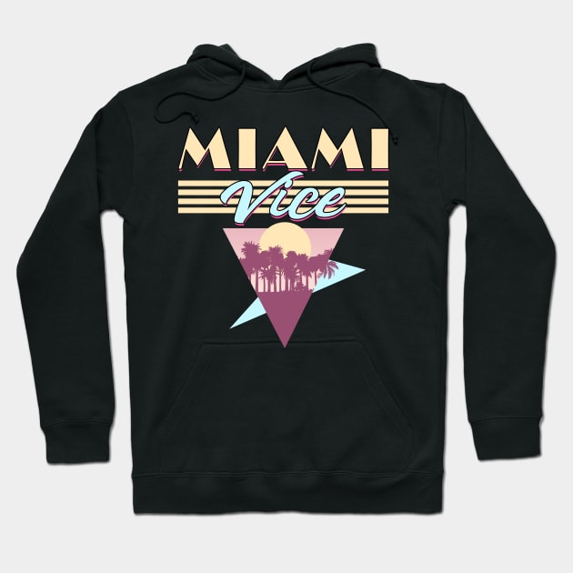 Miami Vice - 80s Aesthethic Hoodie by HectorVSAchille